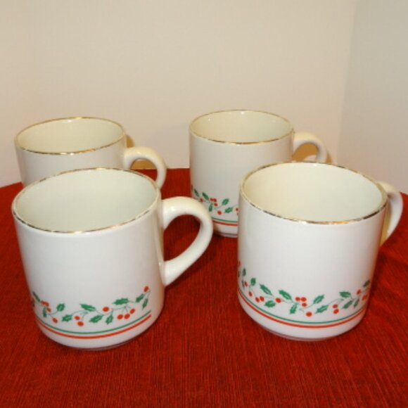 Arbys Other - Set of Four Arby's 1987 Christmas Collection Coffee/Tea/Beverage Mugs